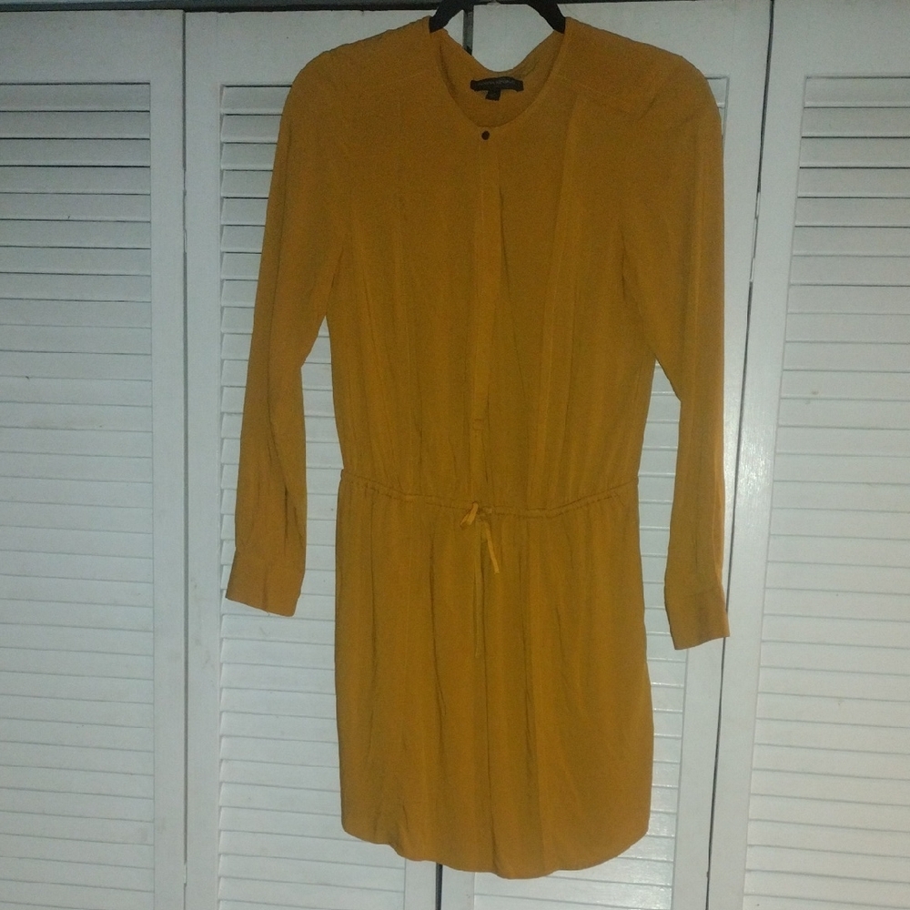 Banana Republic Mustard Long Sleeve Dress